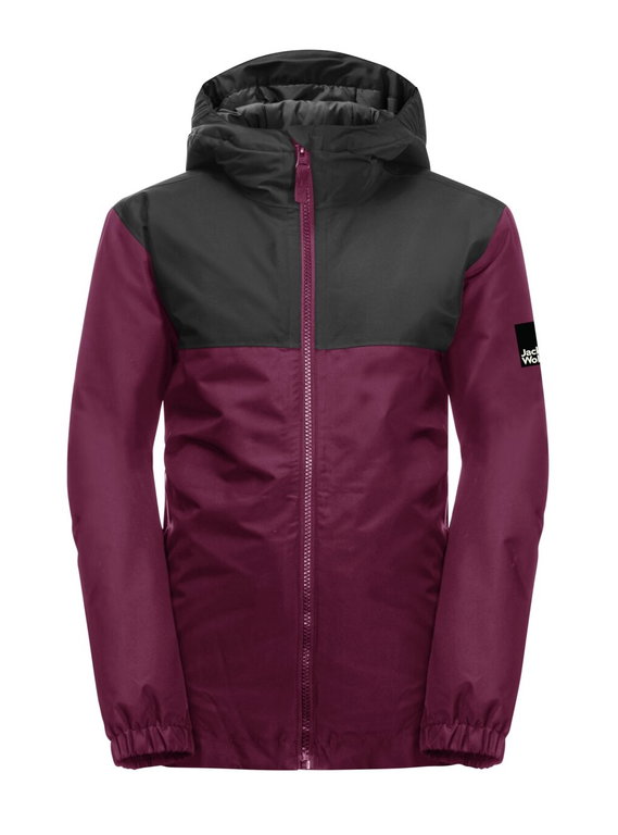 Jack Wolfskin Winterjacke Spirit 2L (wasser- und winddicht, atmungsaktiv, robust) rubinrot Kinder (164-176)
